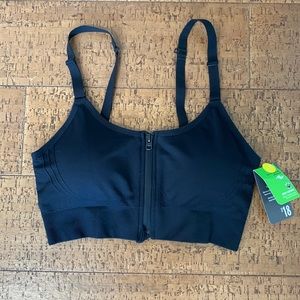 Athletic works zipper bra
